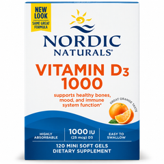 Nordic Naturals Vitamin D3 1000 - 120 softgels