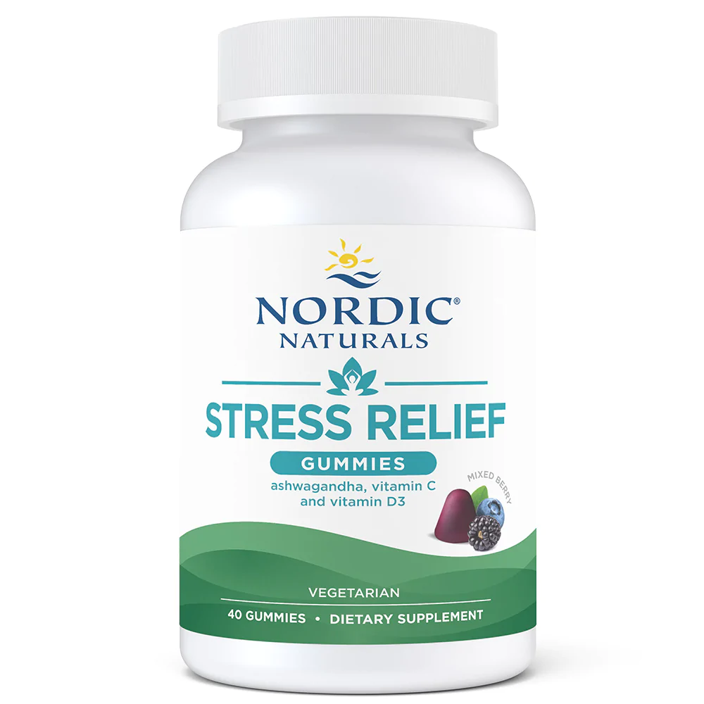 Stress Relief Gummies, Mixed Berry, 40 Gummy Supplements